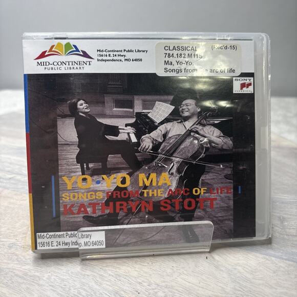 Yo-Yo Ma & Kathryn Stott – Songs from the Arc of Life (2015 CD) – Ex‑Library, Cl - Picture 1 of 5
